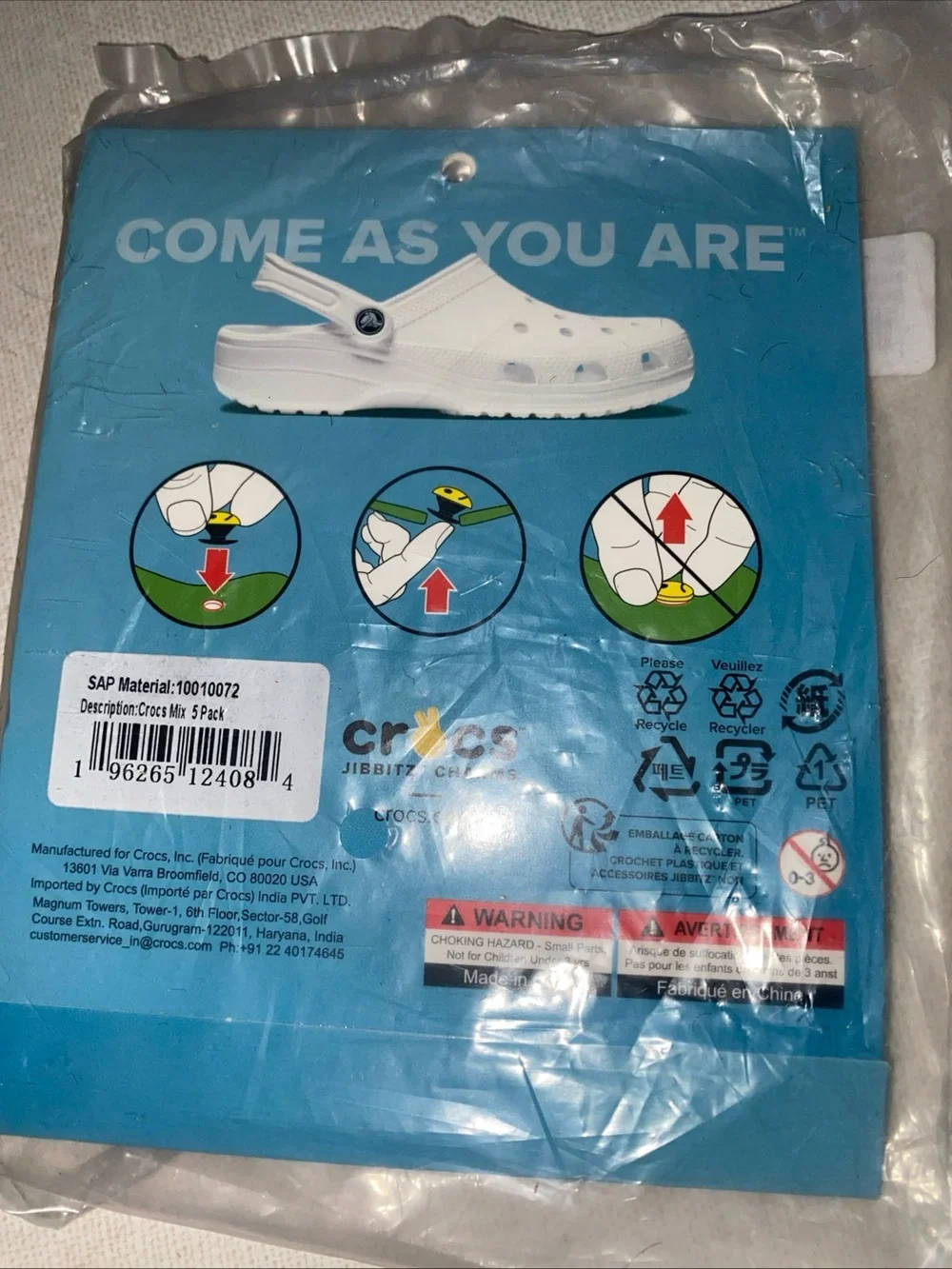 Crocs Mix 5 Pack of Jibbitz™ shoe charms Hot Sauce Balloon Dog New